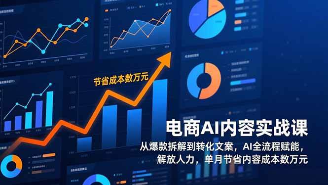 (17061期)电商AI内容实战课,从爆款拆解到转化文案,AI全流程赋能,解放人力,单月节省内容成本数万元-领学通