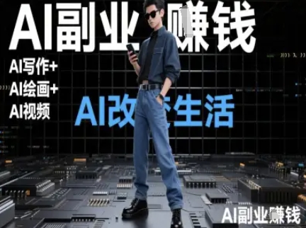 AI改变生活（Ai写作+AI绘画+Ai视频），AI副业挣钱-领学通