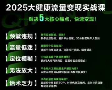 大健康流量全域新增长8.0，三月底线下课视频，大健康万亿蓝海，从类目突围到模式迭代-领学通