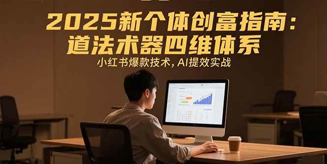 （15477期）2025新个体创富指南：道法术器四维体系，小红书爆款技术，AI提效实战-领学通