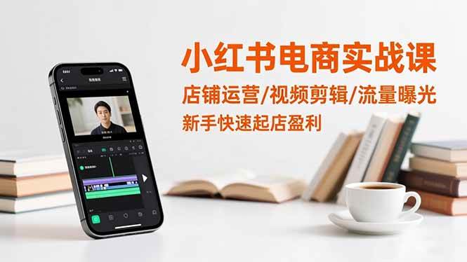 (16536期)小红书电商实战课:店铺运营/视频剪辑/流量曝光,新手快速起店盈利-领学通