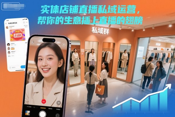 实体店铺直播私域运营,帮你的生意插上直播的翅膀-领学通