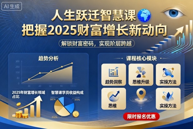 人生跃迁智慧课,把据2025财富增长新动向-领学通