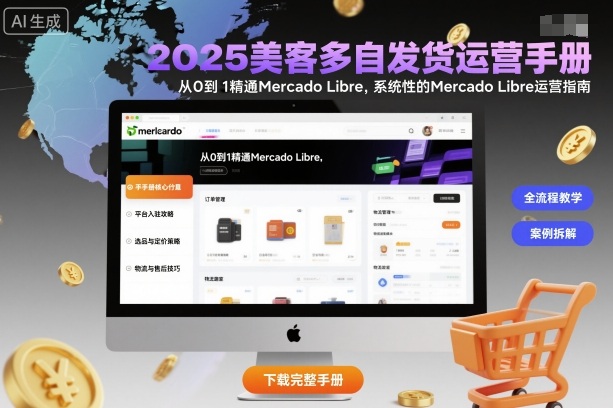 2025美客多自发货运营手册:从0到1精通Mercado Libre,系统性的Mercado Libre运营指南-领学通