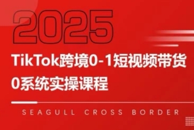 TikTok跨境0-1短视频带货，系统拆解TikTok跨境带货全链路，实现跨境可持续盈利-领学通
