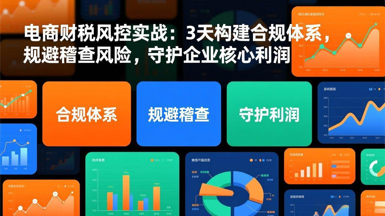 （17197期）电商财税风控实战：3天构建合规体系，规避稽查风险，守护企业核心利润-领学通