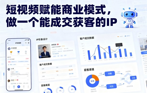 短视频赋能商业模式，做一个能成交获客的IP-领学通