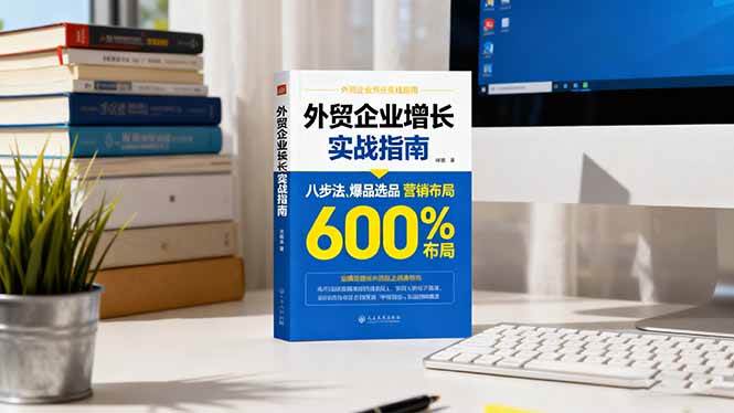 (16296期)外贸企业增长实战指南,八步法、爆品选品、营销布局,业绩增长300%-领学通