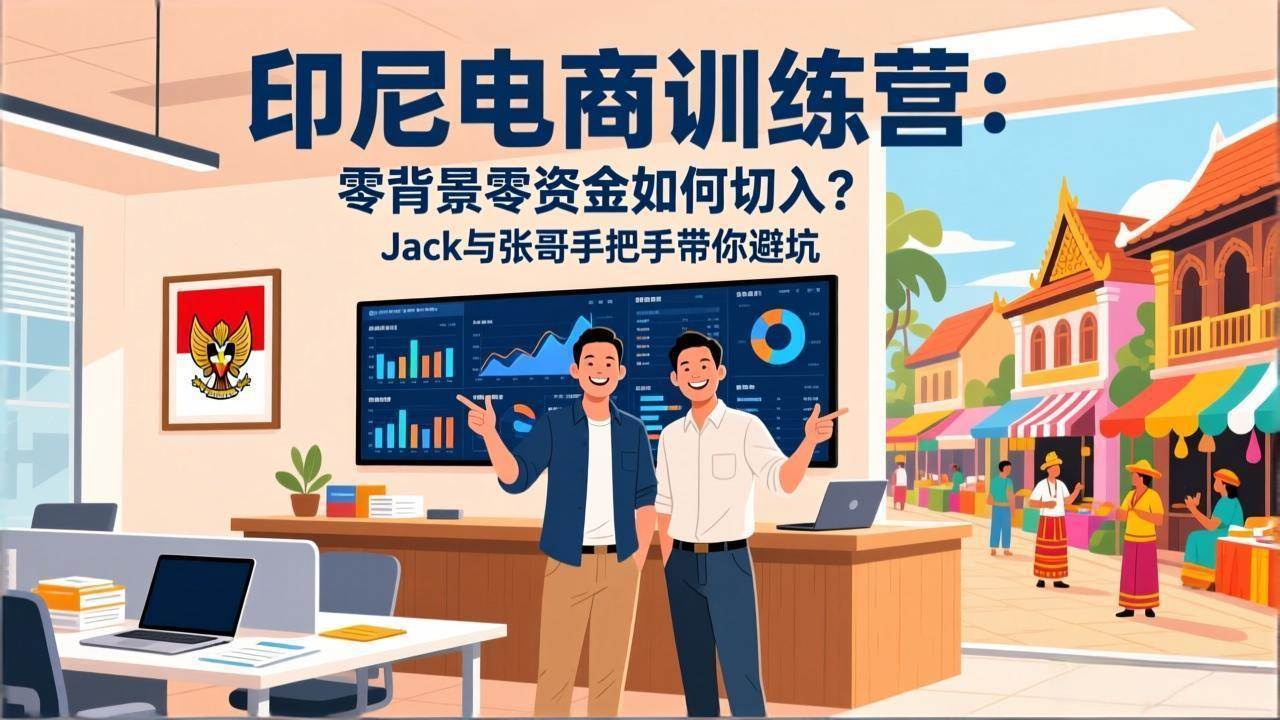 （17533期）印尼电商训练营：零背景零资金如何切入？Jack与张哥手把手带你避坑-领学通