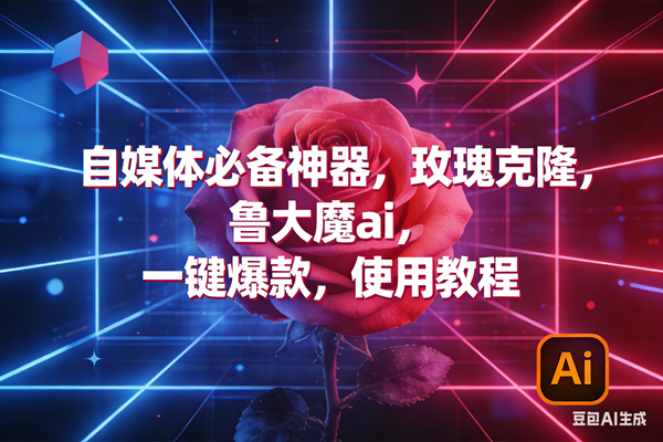 （17285期）玫瑰克隆神器，ai鲁大魔，自媒体必备工具，一键爆款神器，详细教程。-领学通