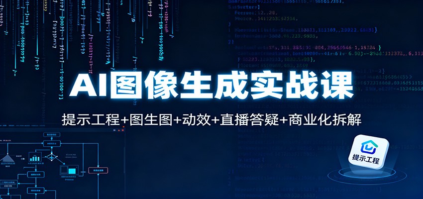 AI图像生成实战课:提示工程+图生图+动效+直播答疑+商业化拆解-领学通