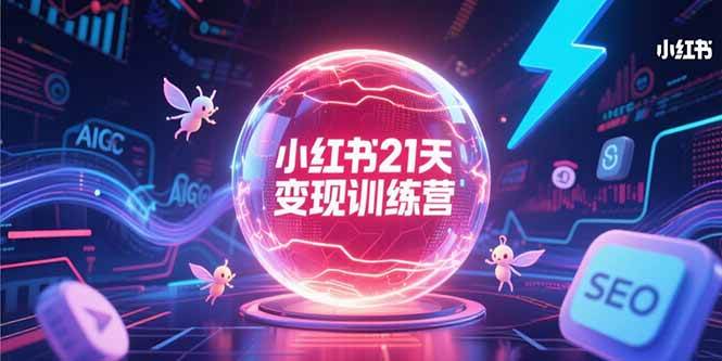 （15328期）小红书21天变现训练营，AIGC工具高效应用，SEO优化核心技巧-领学通