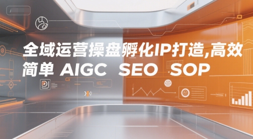 全域运营操盘孵化IP打造，高效 简单 AIGC SEO SOP-领学通