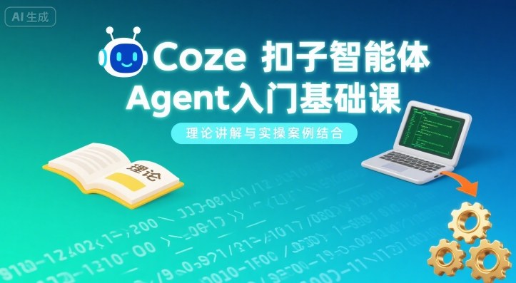 Coze扣子智能体Agent入门基础课，理论讲解与实操案例结合-领学通