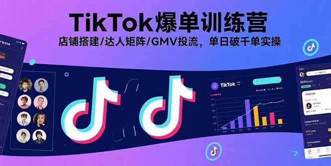 （15920期）TikTok爆单训练营，店铺搭建/达人矩阵/GMV投流，单日破千单实操-领学通