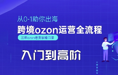 OZON入门到高阶全流程，从0-1助你出海，跨境ozon运营全流程-领学通