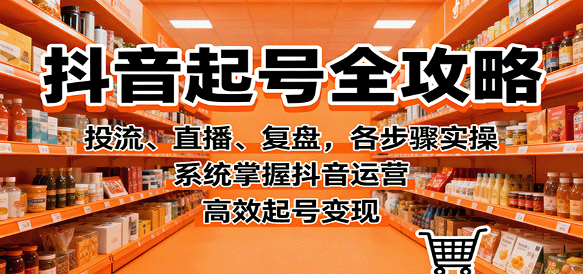 抖音起号全攻略,投流、直播、复盘,各步骤实操,系统掌握抖音运营,高效起号变现-领学通