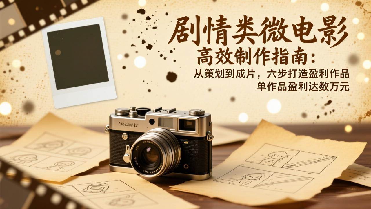 （17086期）剧情类微电影高效制作指南：从策划到成片，六步打造盈利作品，单作品盈利达数万元-领学通