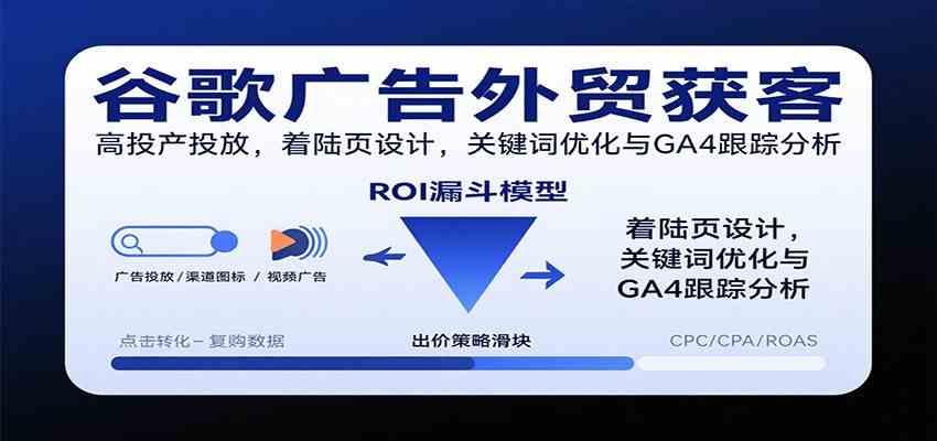 谷歌广告外贸获客,高投产投放,着陆页设计,关键词优化与GA4跟踪分析-领学通