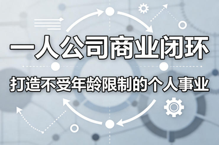 一人公司商业闭环，打造一份不受年龄限制的个人事业-领学通