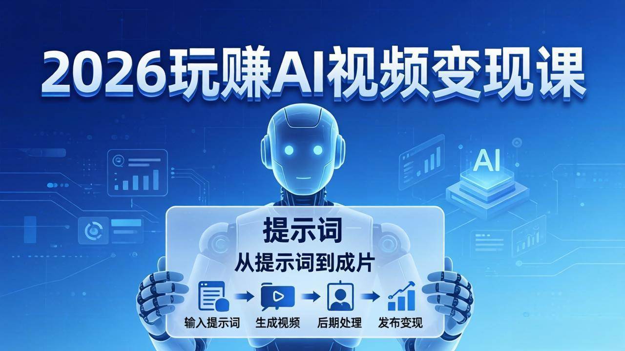 （17827期）2026玩赚AI视频变现课：掌握 AI 视频全流程技能，从提示词到成片高效产出-领学通