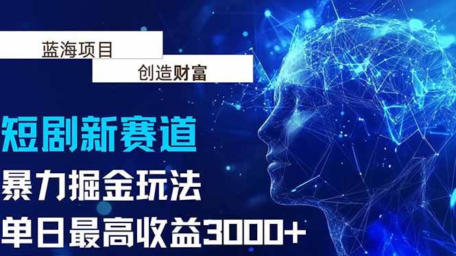 （15438期）抖音新赛道，暴力掘金玩法，单日收益最高3000+-领学通