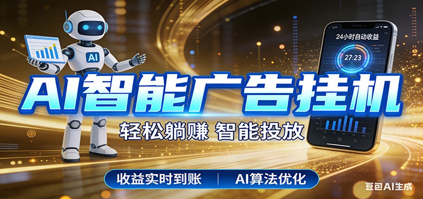 智能广告挂机新时代,利用碎片化时间实现稳定被动收益,AI帮你持续盈利-领学通