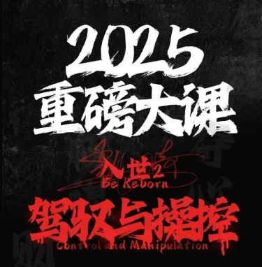 2025重磅大课，入世2，驾驭与控制-领学通