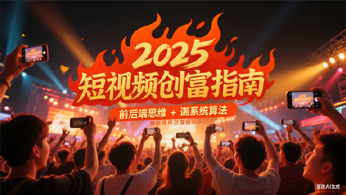 2025短视频创富指南，前后端思维 + 系统算法，教你月入过万变现路径-领学通