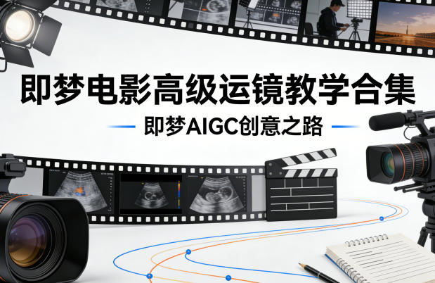 即梦电影高级运镜教学合集，即梦AIGC创意之路-领学通