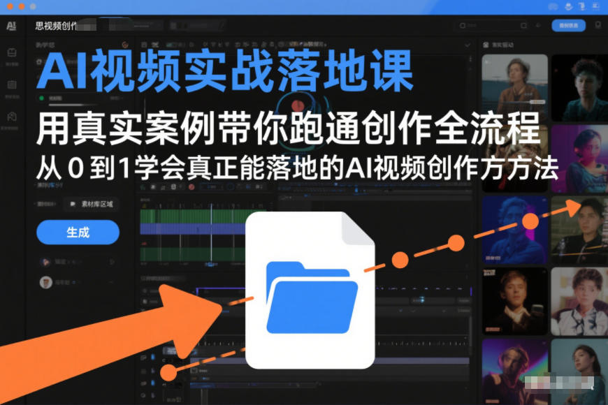 AI视频实战落地课,用真实案例带你跑通创作全流程,从0到1学会真正能落地的AI视频创作方法-领学通