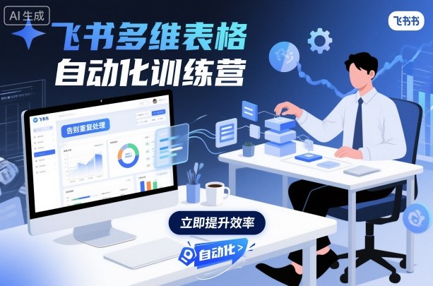 飞书多维表格自动化训练营,手把手教你告别重复处理,用多维表格开启高效办公新模式-领学通