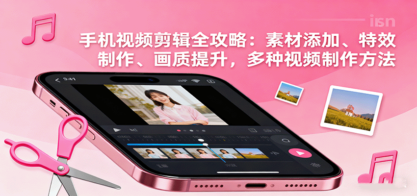 手机视频剪辑全攻略:素材添加、特效制作、画质提升,多种视频制作方法-领学通