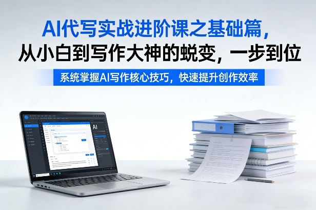 AI代写实战进阶课之基础篇，从小白到写作大神的蜕变，一步到位【揭秘】-领学通