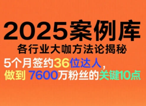 2025案例库,收录各行业大咖的方法论,各行业大咖方法论揭秘-领学通