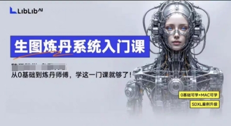 LibLibAI哩布哩布生图炼丹系统入门课，从生图到炼丹，只学这一门就够了-领学通