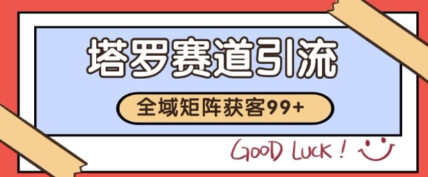 小红书某音塔罗赛道引流获客 自热矩阵日引200+【揭秘】-领学通