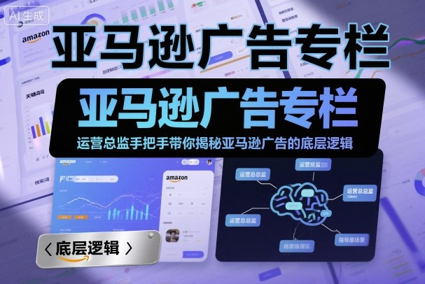 亚马逊广告专栏:运营总监手把手带你揭秘亚马逊广告的底层逻辑-领学通